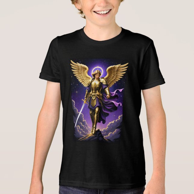 St Michael the Archangel Roman Catholic Tri-Blend Shirt (Front)