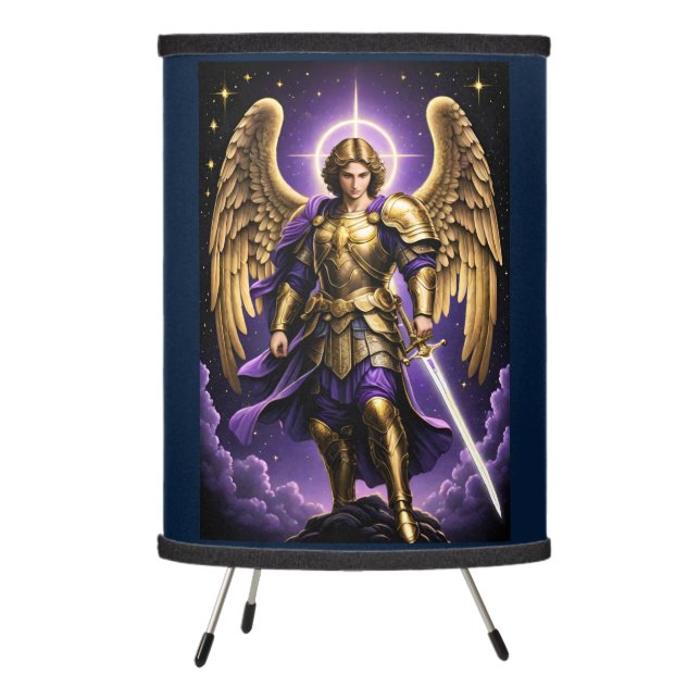 St Michael the Archangel Roman Catholic Tripod Lamp (Left)
