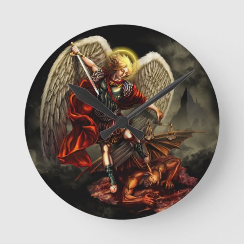 St Michael the Archangel Round Clock