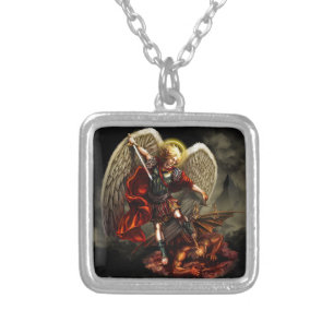 St. Michael the Archangel Silver Plated Necklace