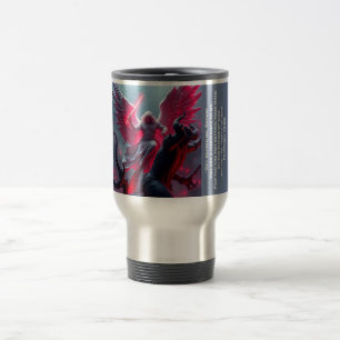 St. Michael the Archangel Slays Satan Travel Mug