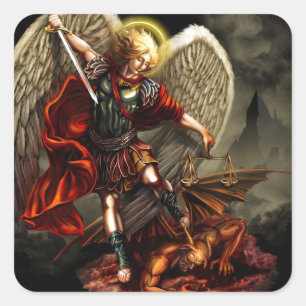 St. Michael the Archangel Square Sticker
