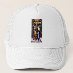 St. Michael The Archangel Stained Glass Window Trucker Hat
