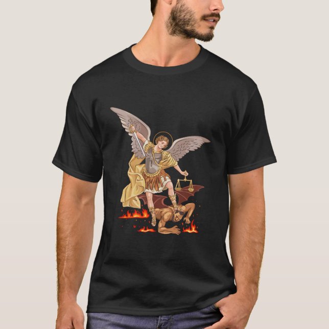 St Michael The Archangel T-Shirt (Front)