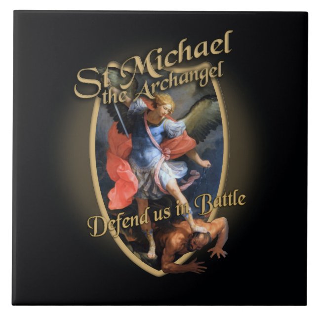 ST MICHAEL THE ARCHANGEL TILE (Front)