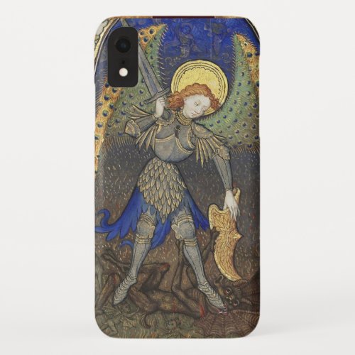 St Michael the Archangel with Devil iPhone XR Case