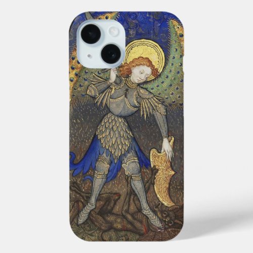 St Michael the Archangel with Devil iPhone 15 Case