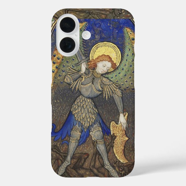 St. Michael the Archangel with Devil Case-Mate iPhone Case (Back)