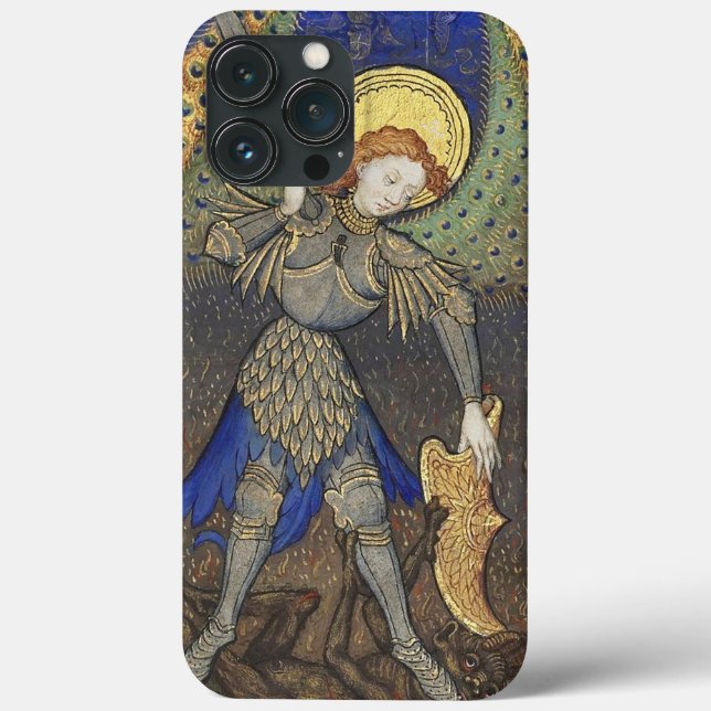 St. Michael the Archangel with Devil Case-Mate iPhone Case (Back)