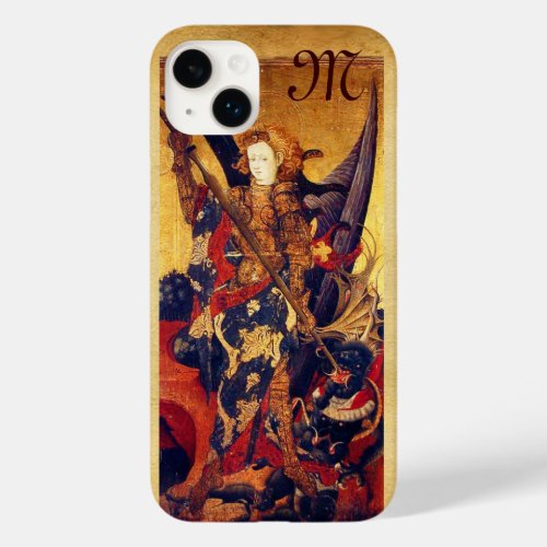 St Michael Vanquishing Devil as Medieval Knight Case_Mate iPhone 14 Plus Case