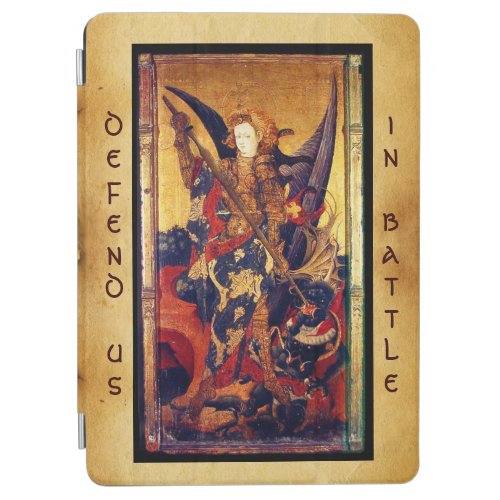 St Michael Vanquishing Devil as Medieval Knight  iPad Air Cover