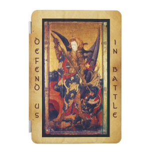 St. Michael Vanquishing Devil as Medieval Knight  iPad Mini Cover