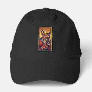 St. Michael Vanquishing Devil as Medieval Knight Performance Cap