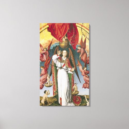 St Michael Weighing the Souls Canvas Print