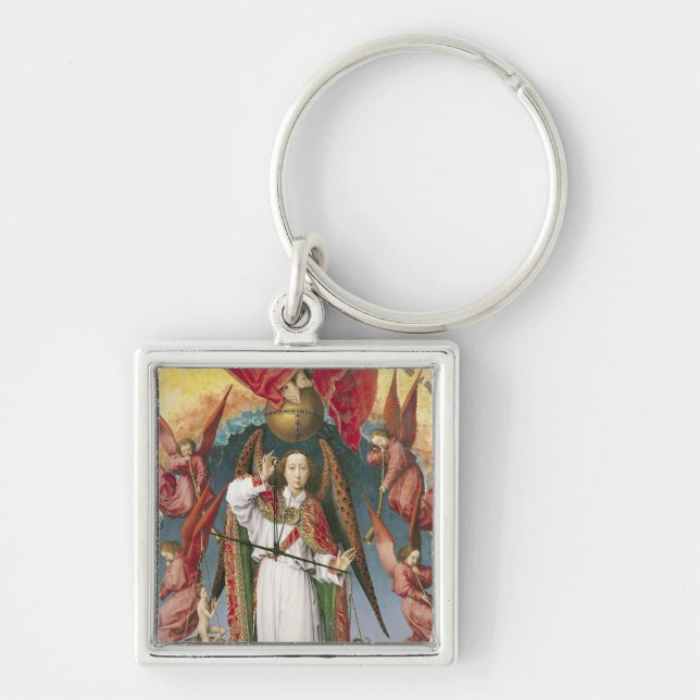 St. Michael Weighing the Souls Keychain (Front)