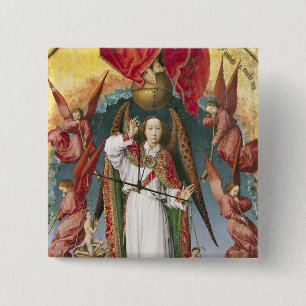 St. Michael Weighing the Souls Pinback Button