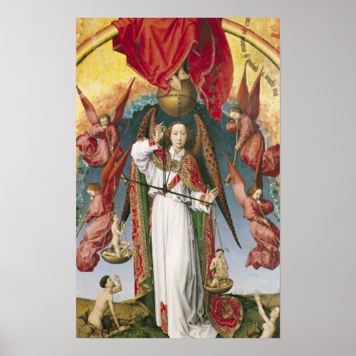 St Michael Weighing the Souls Poster