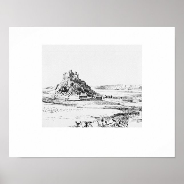 St. Michael's Mnt Cornwall Print, Eleanor M Hughes Poster (Front)