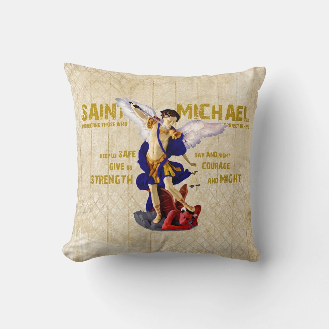 St Michael S Prayer For Protection Decor Pillow Zazzle   St Michaels Prayer For Protection Decor Pillow R8f92da01568046a78bffb26a705d2be3 4gum2 8byvr 1080 