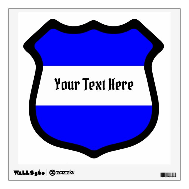 St. Michael's Shield 12"x12" (Style 2, Square) Wall Decal (Front)