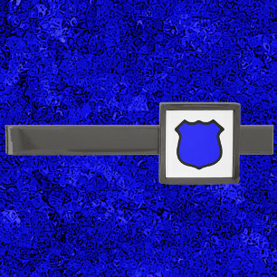 St. Michael's Shield Gunmetal Finish Tie Bar