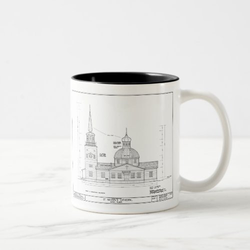 St Michaels _ South Elevation Two_Tone Coffee Mug