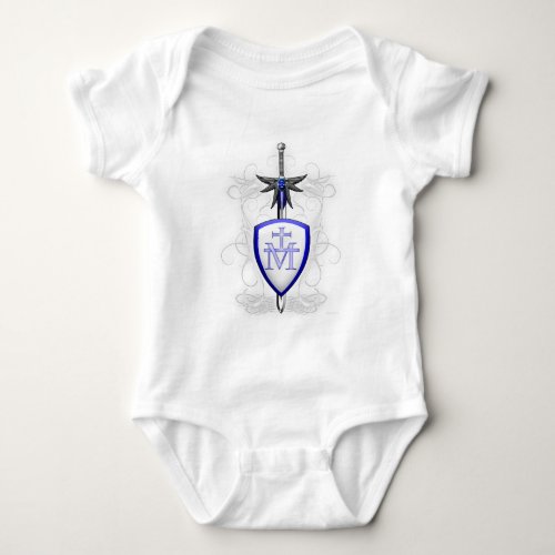 St Michaels Sword Baby Bodysuit