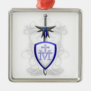 St. Michael's Sword Metal Ornament