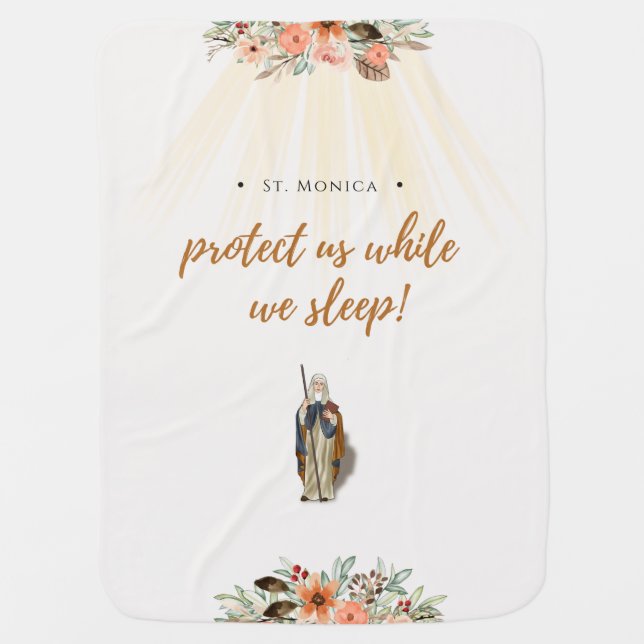 St. Monica Baby Blanket (Front)