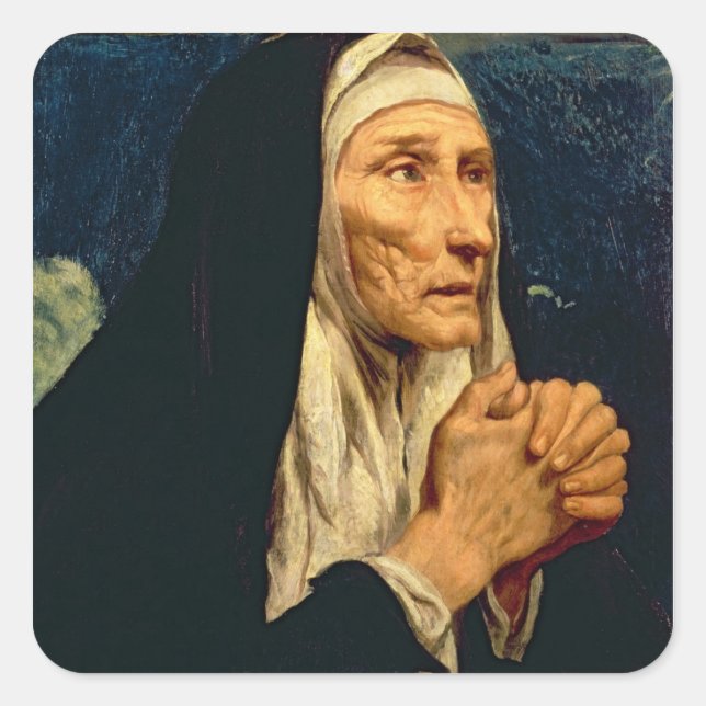St. Monica Square Sticker (Front)