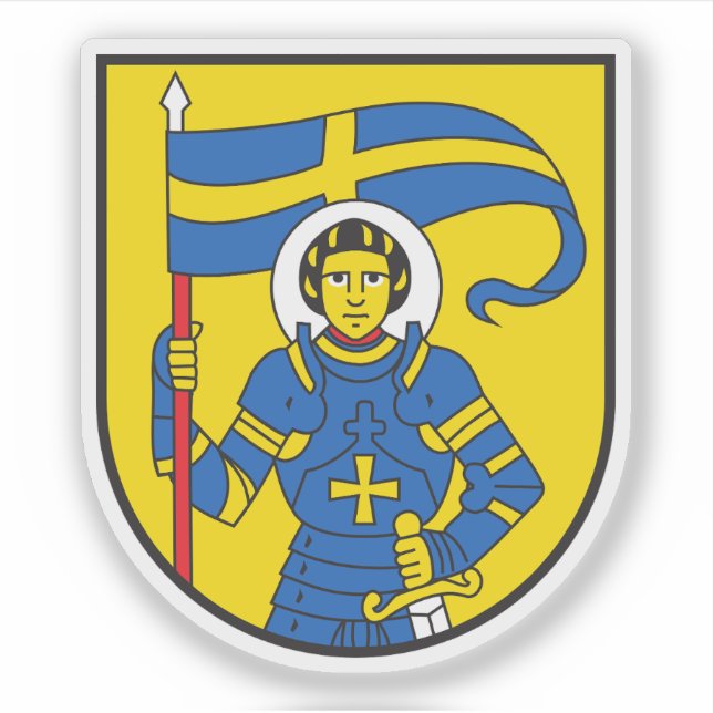St. Moritz coat of arms, Switzerland Sticker (Front)