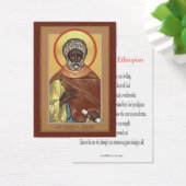 St. Moses the Ethiopian Mini Prayer Card (Desk)