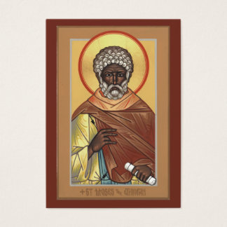 St. Moses the Ethiopian Mini Prayer Card