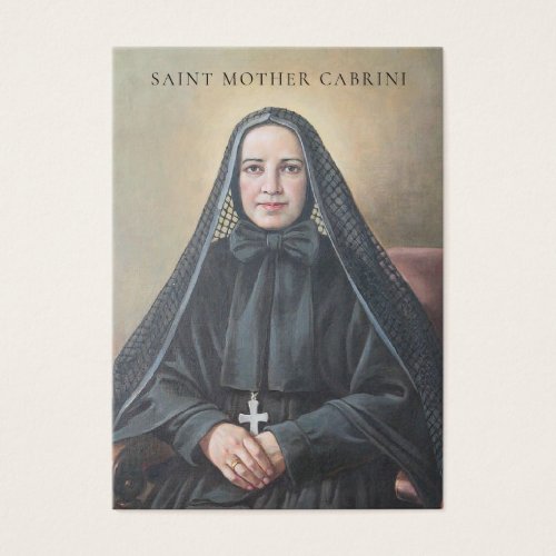 St Mother Cabrini Catholic Religious Nun Prayer