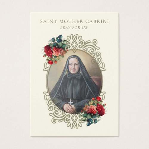 St Mother Cabrini Catholic Religious Nun Prayer