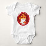 St. Nicholas Baby Bodysuit<br><div class="desc">A cute and happy St. Nicholas icon to bring love, joy and hope to your loved ones and yourself.</div>