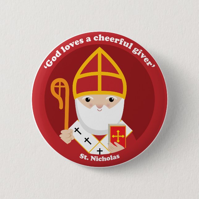 St. Nicholas Button (Front)