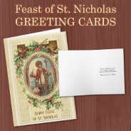 St. Nicholas Catholic Feast Day Religious Holiday Card at Zazzle