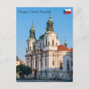 St. Nicholas Church in the old town of Prague Postcard