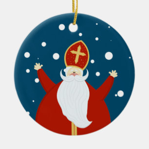 St. Nicholas Day children's holidays Ceramic Ornament