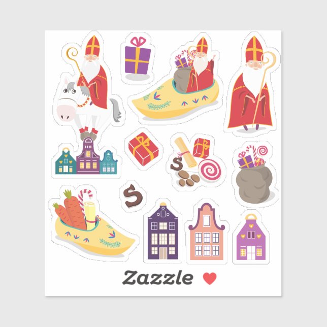 St Nicholas Day funny Sticker (Sheet)