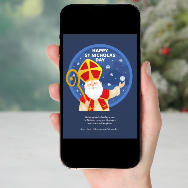 St. Nicholas Day Greeting Card (Front Digital)