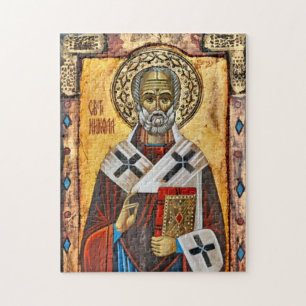 St. Nicholas Eastern Orthodox Christian Icon Jigsaw Puzzle