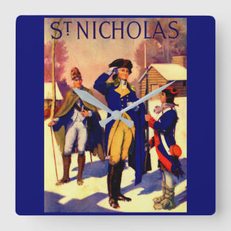 St. Nicholas February 1929 George Washington cover Square Wall Clock
