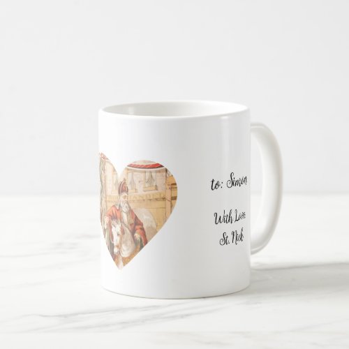St Nicholas Heart Sinterklaas St Nicks Day Coffee Mug