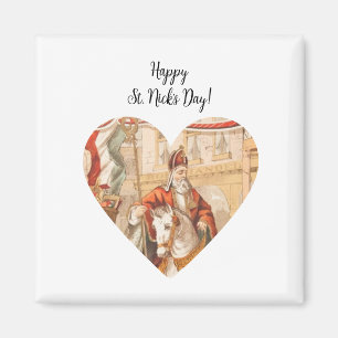 St. Nicholas Heart Sinterklaas St. Nick's Day Magnet