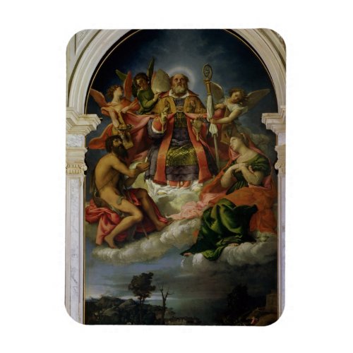 St Nicholas in Glory with Saints Magnet