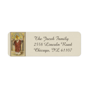 St. Nicholas of Myra Bishop Label