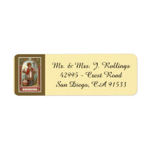 St. Nicholas of Myra Bishop Label
