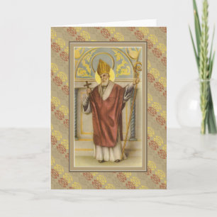 St. Nicholas of Myra Bishop Priest Christmas Holiday Card